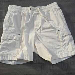 H&M Men's Off-White Cargo Shorts